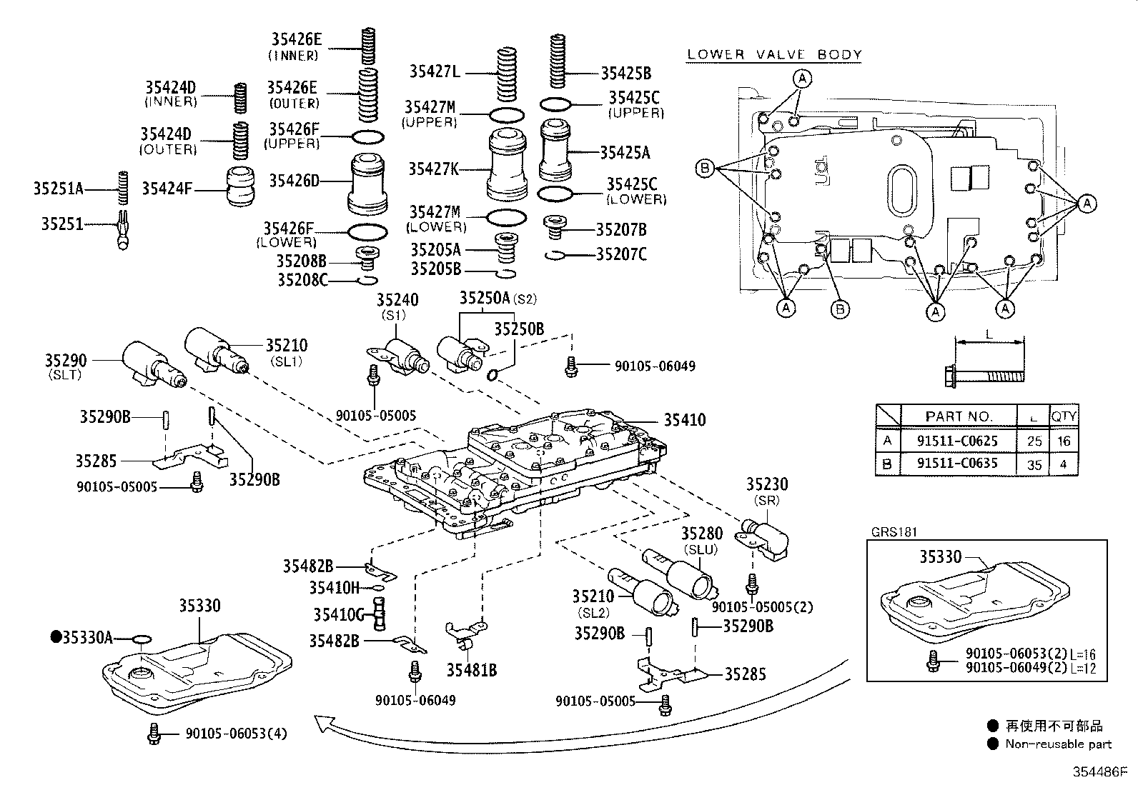 Valve Body Oil Strainer