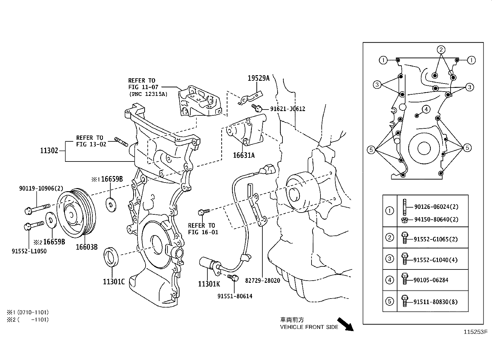 Timing Gear Cover & Rear End Plate