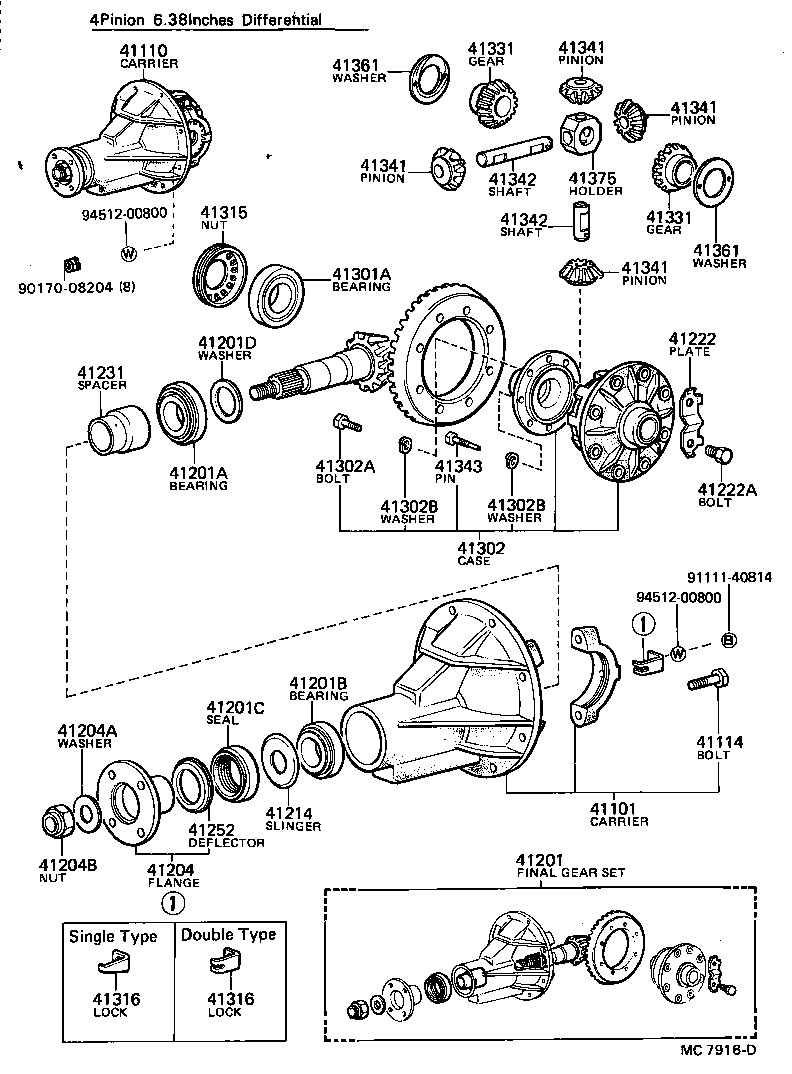 Rear Axle Housing Differential