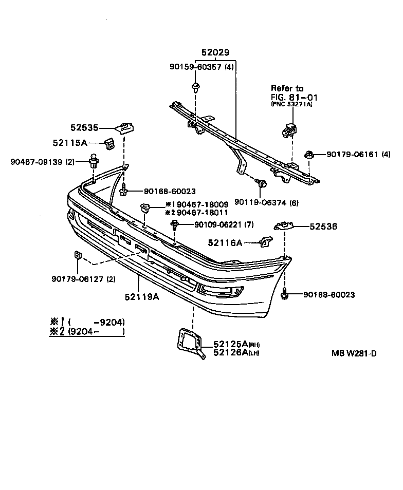 Front Bumper Bumper Stay