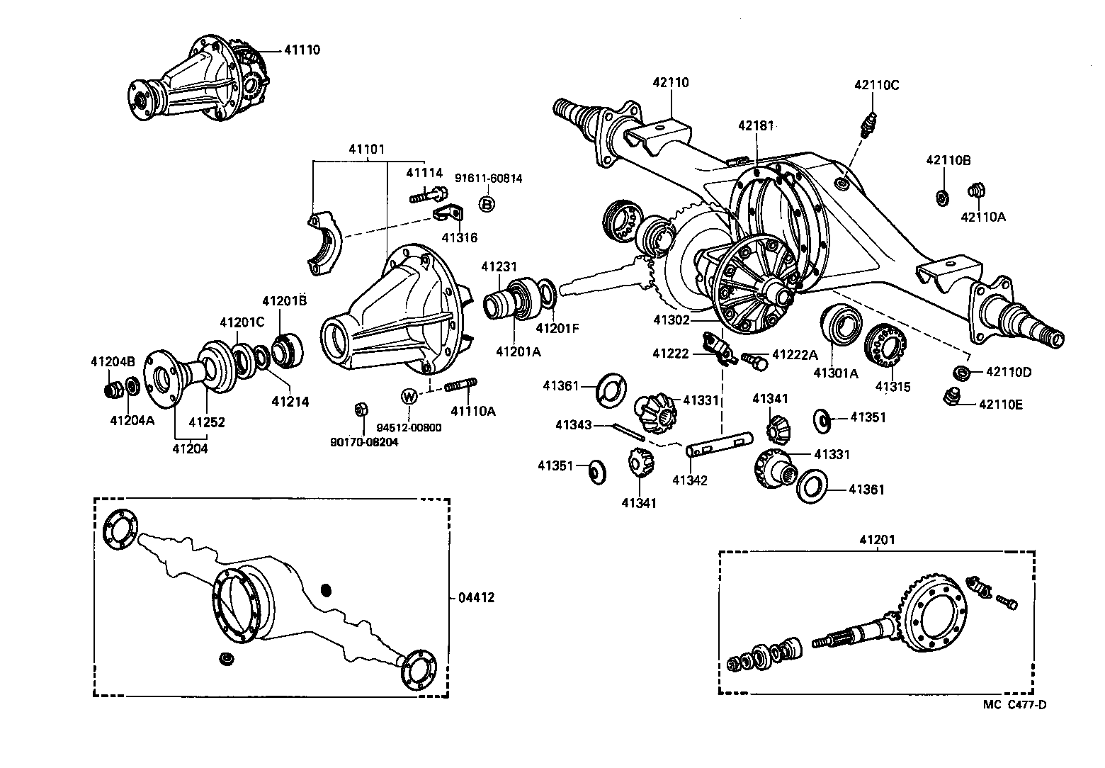 Rear Axle Housing Differential