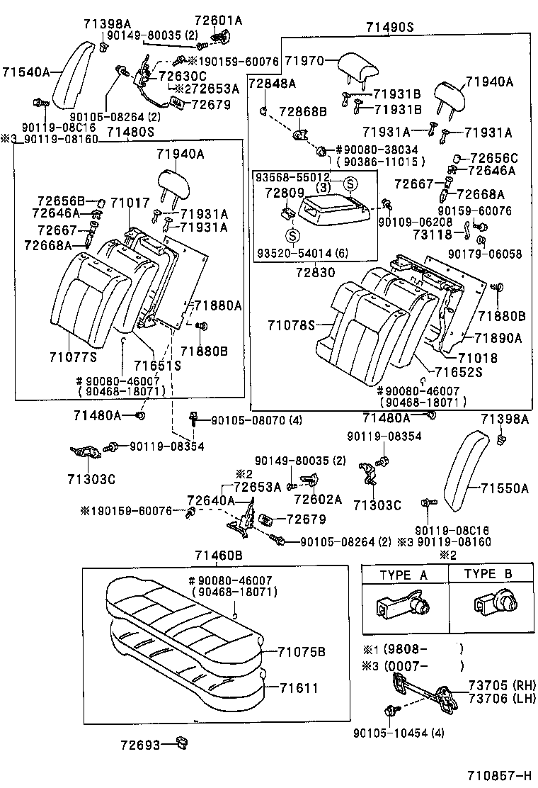 Rear Seat & Seat Track