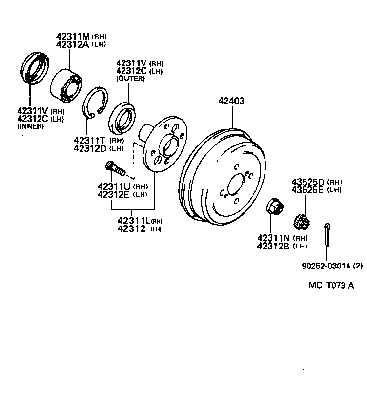 Rear Axle Shaft Hub