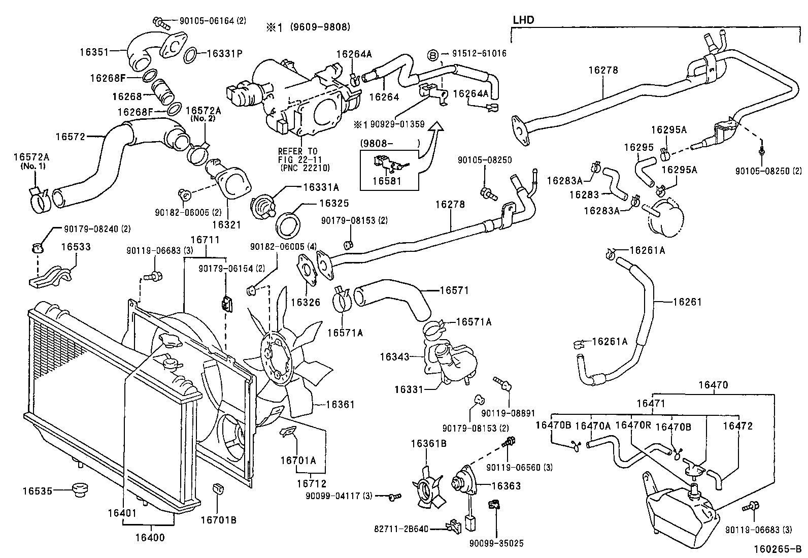 Radiator Water Outlet