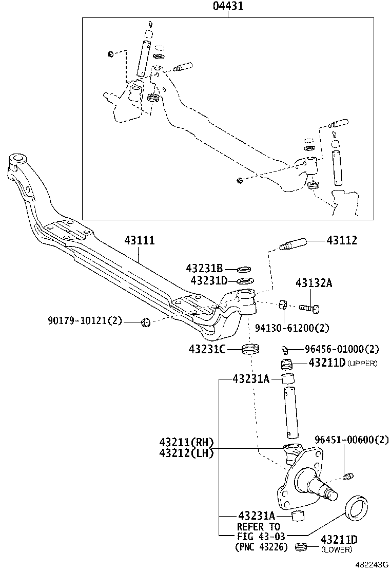Front Axle Arm Steering Knuckle