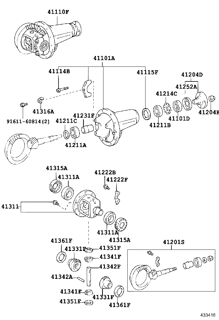 Front Axle Housing & Differential