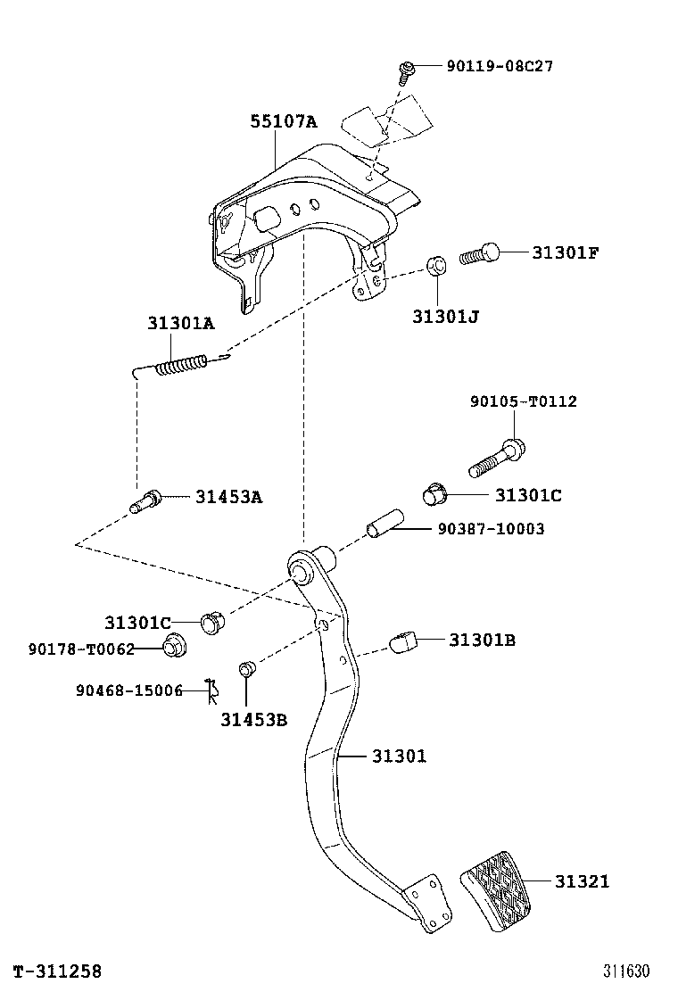 Clutch Pedal Flexible Hose