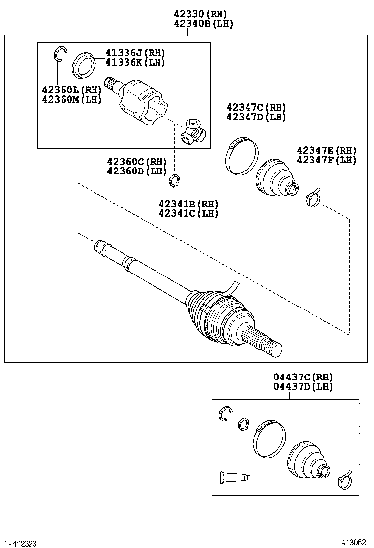 Rear Axle Shaft Hub