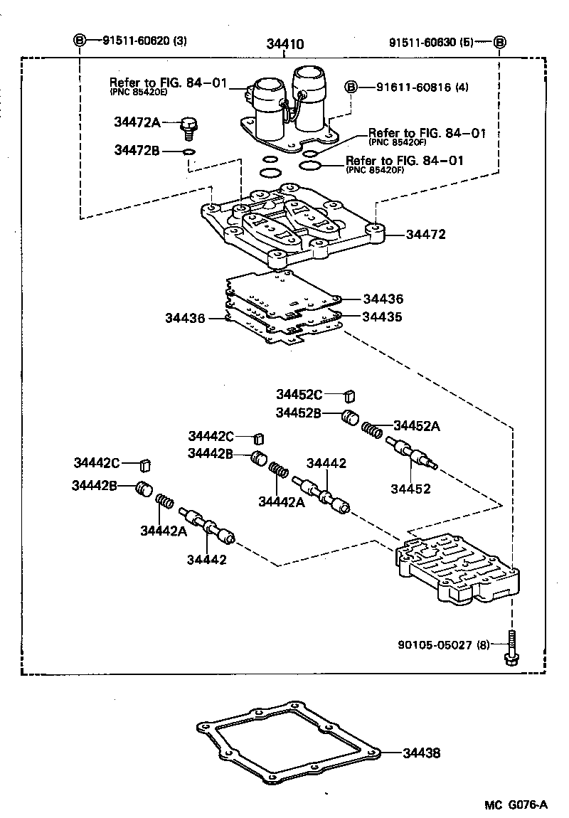Transfer Valve Body & Valve Lever