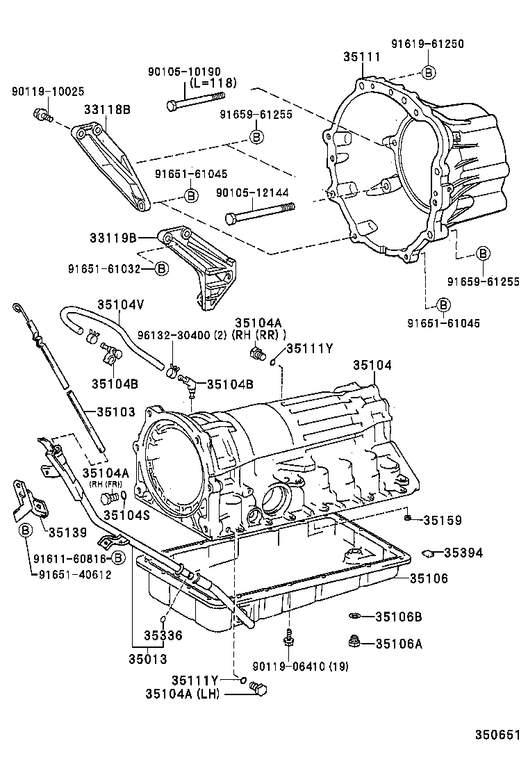 Transmission Case & Oil Pan