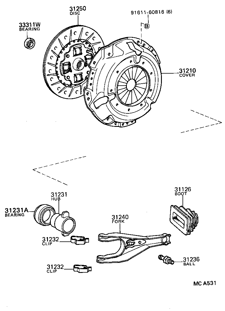 Clutch & Release Fork