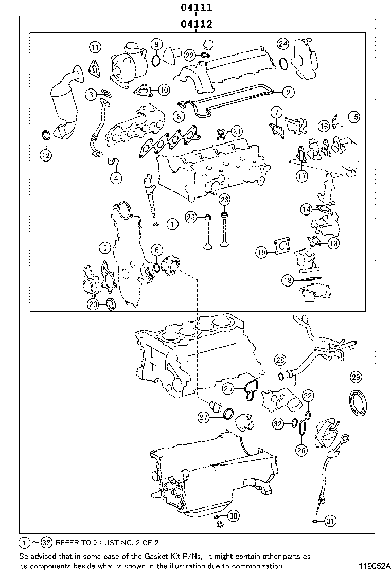 Engine Overhaul Gasket Kit