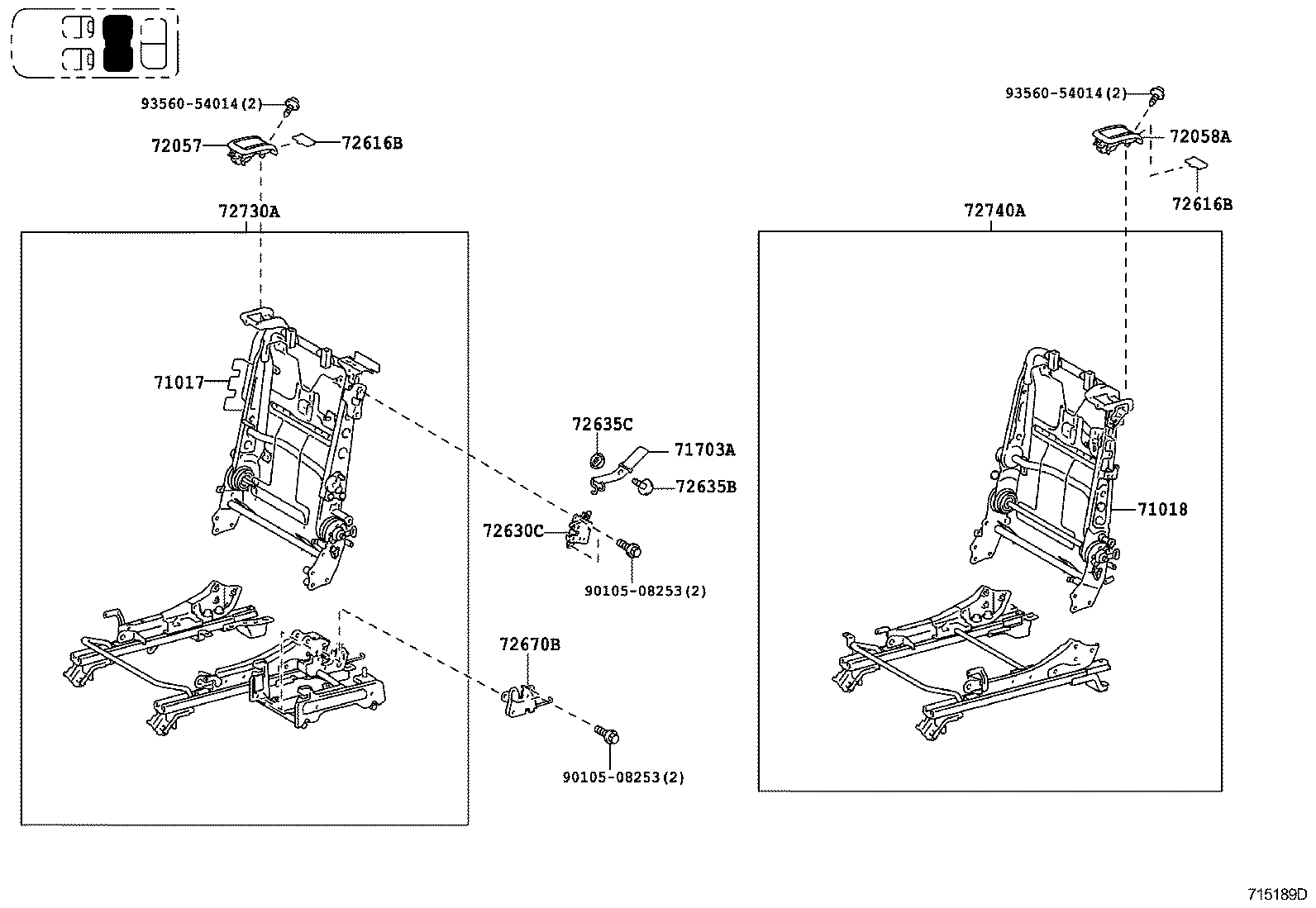 Rear Seat & Seat Track