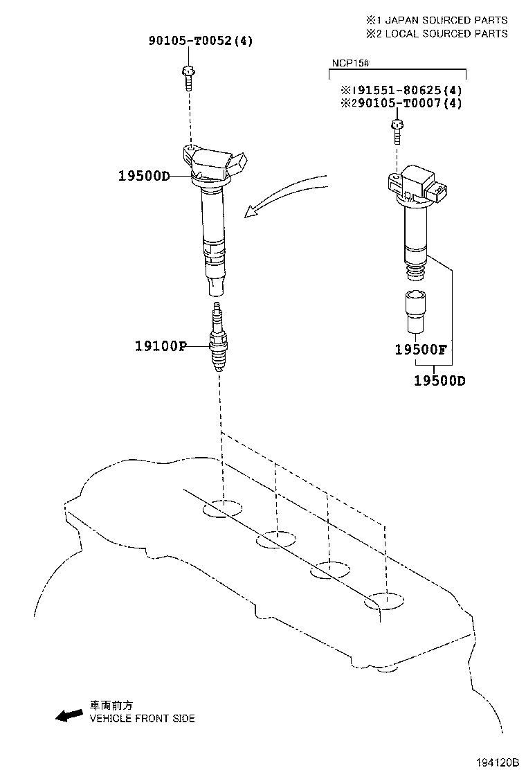 Ignition Coil Spark Plug Glow Plug