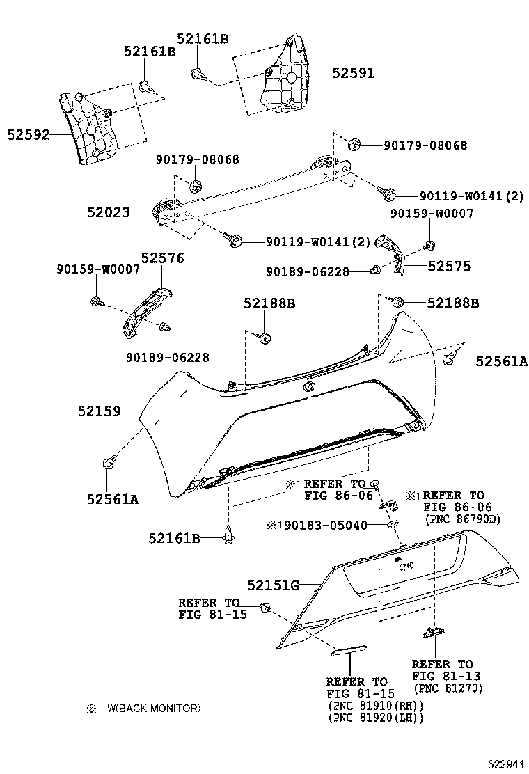 Rear Bumper & Bumper Stay