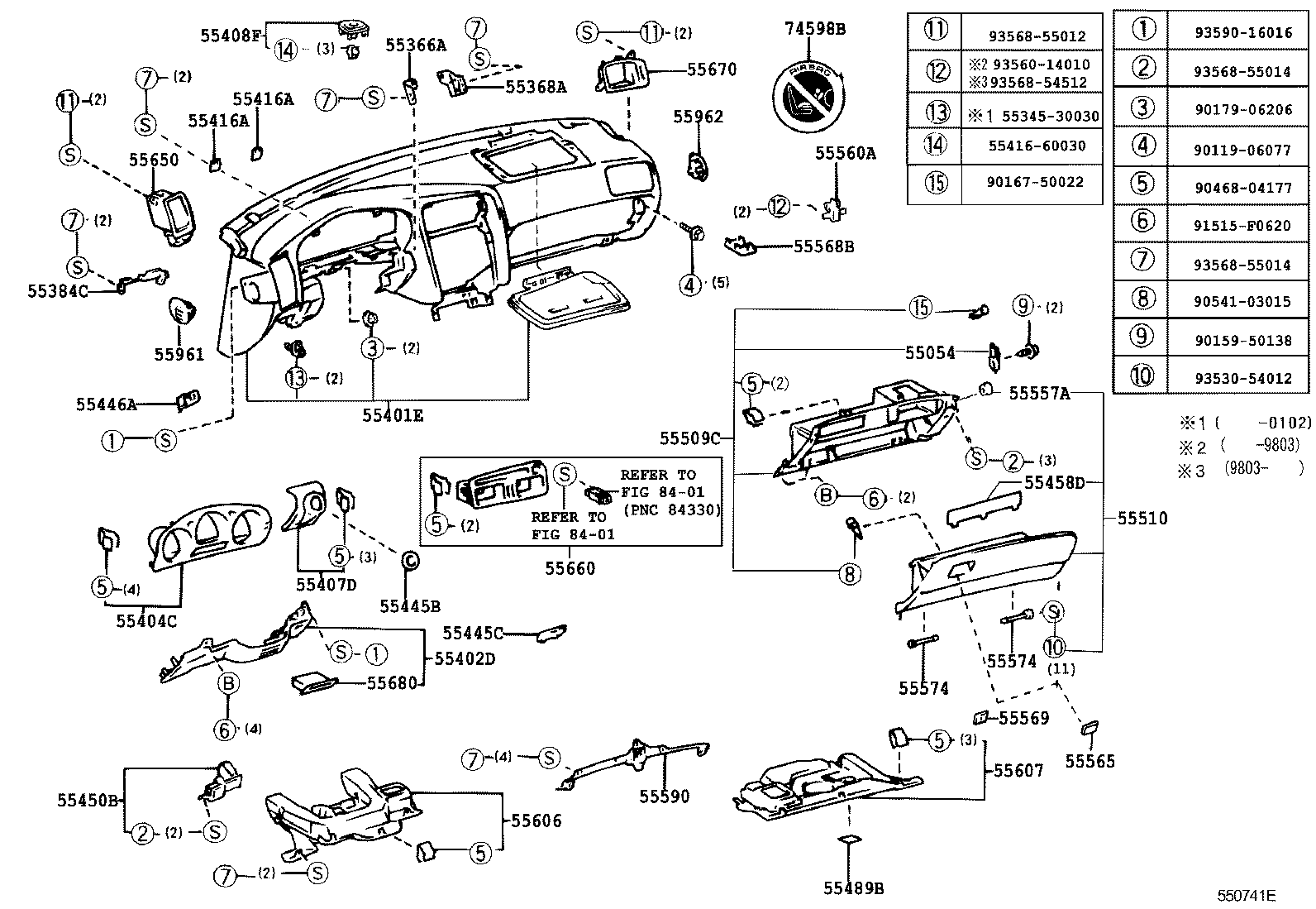 Instrument Panel Glove Compartment