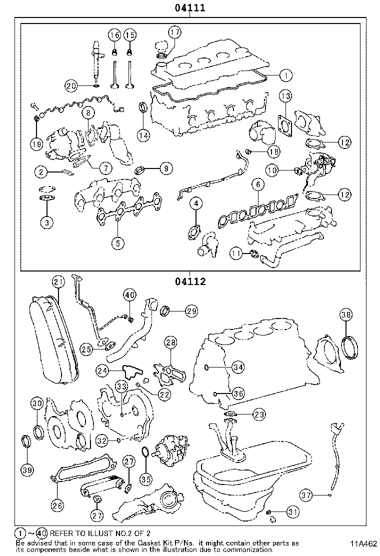 Engine Overhaul Gasket Kit