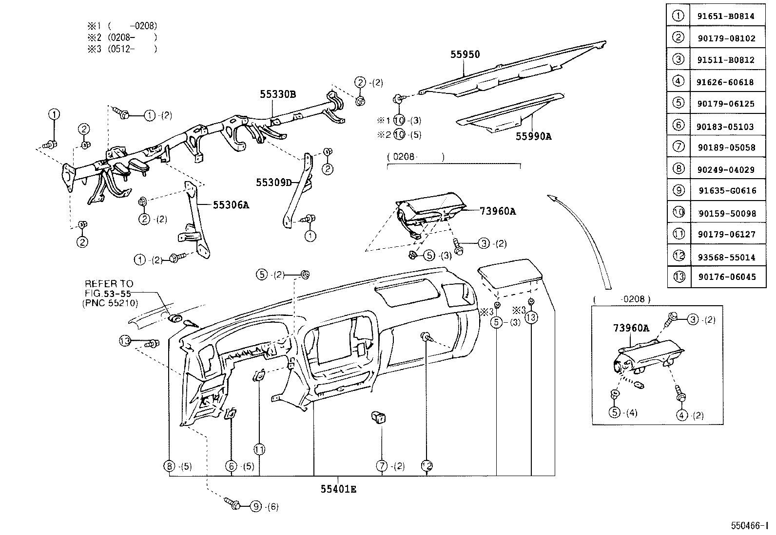 Instrument Panel Glove Compartment