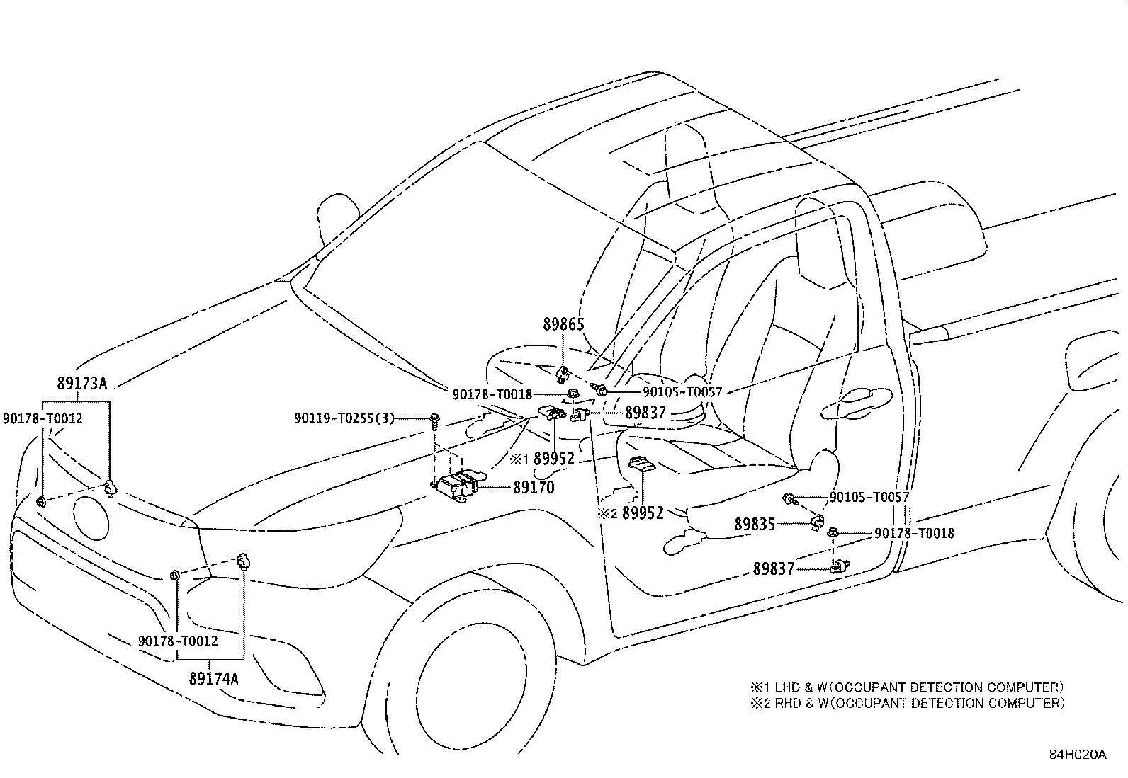 ☆ 89952-71010 Computer, Occupant Detection Toyota | YoshiParts
