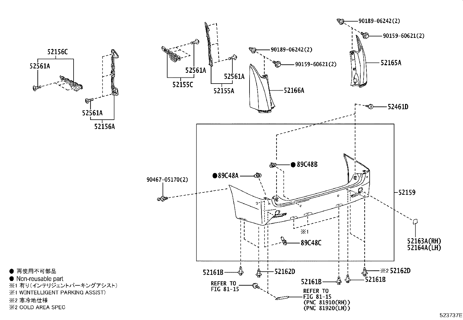 Rear Bumper & Bumper Stay