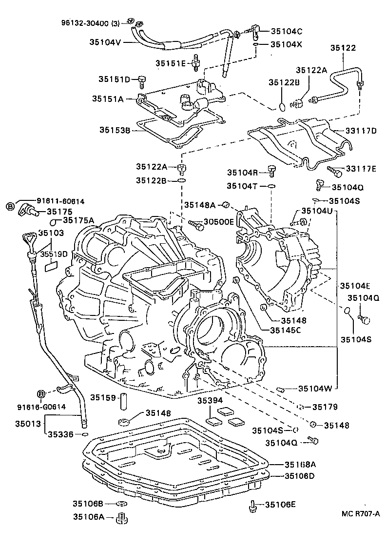 Transmission Case & Oil Pan