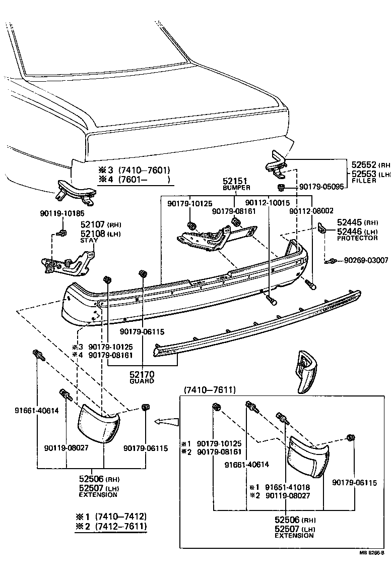 Rear Bumper & Bumper Stay