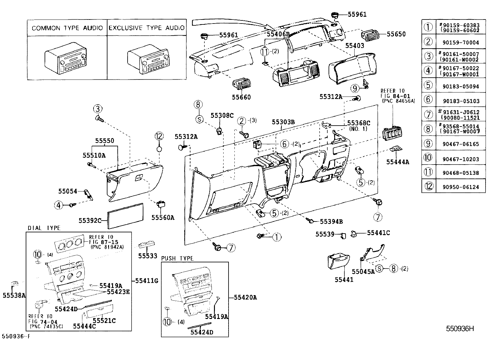 Instrument Panel Glove Compartment