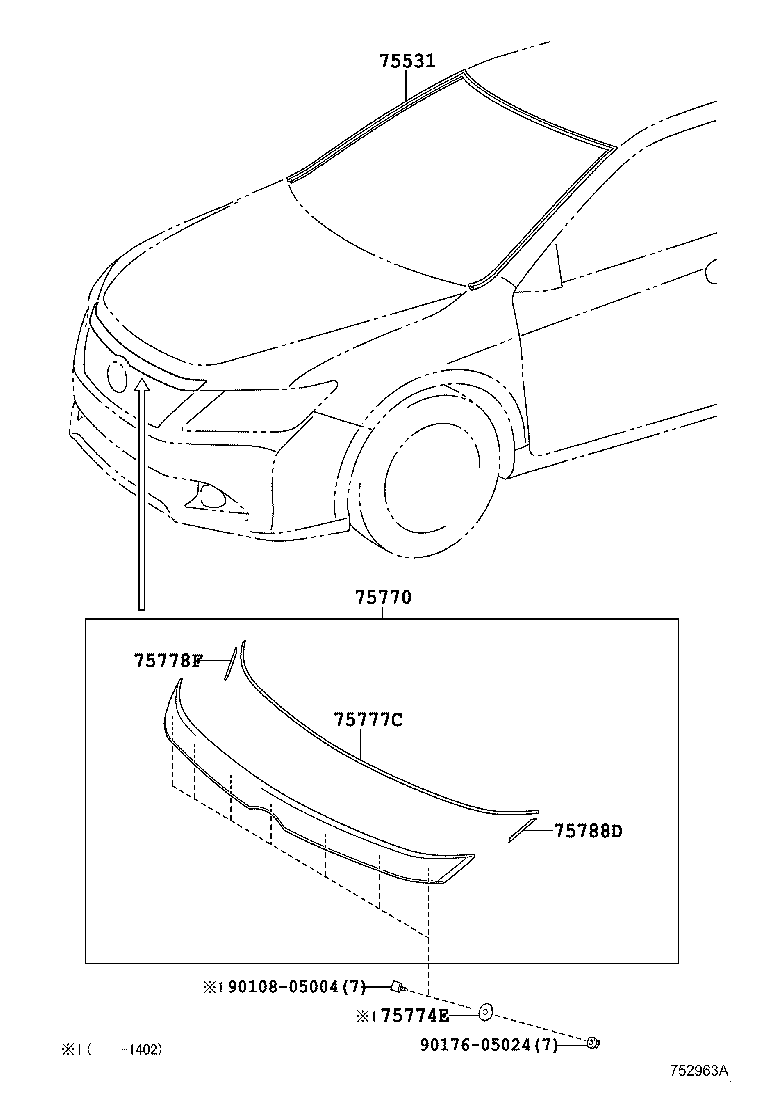 Moldura frontal