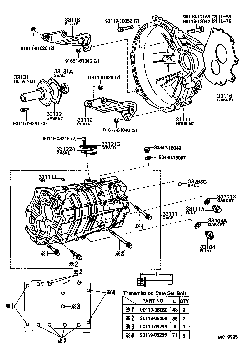 Clutch Housing + Transmission Case