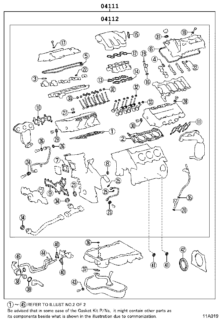 Engine Overhaul Gasket Kit