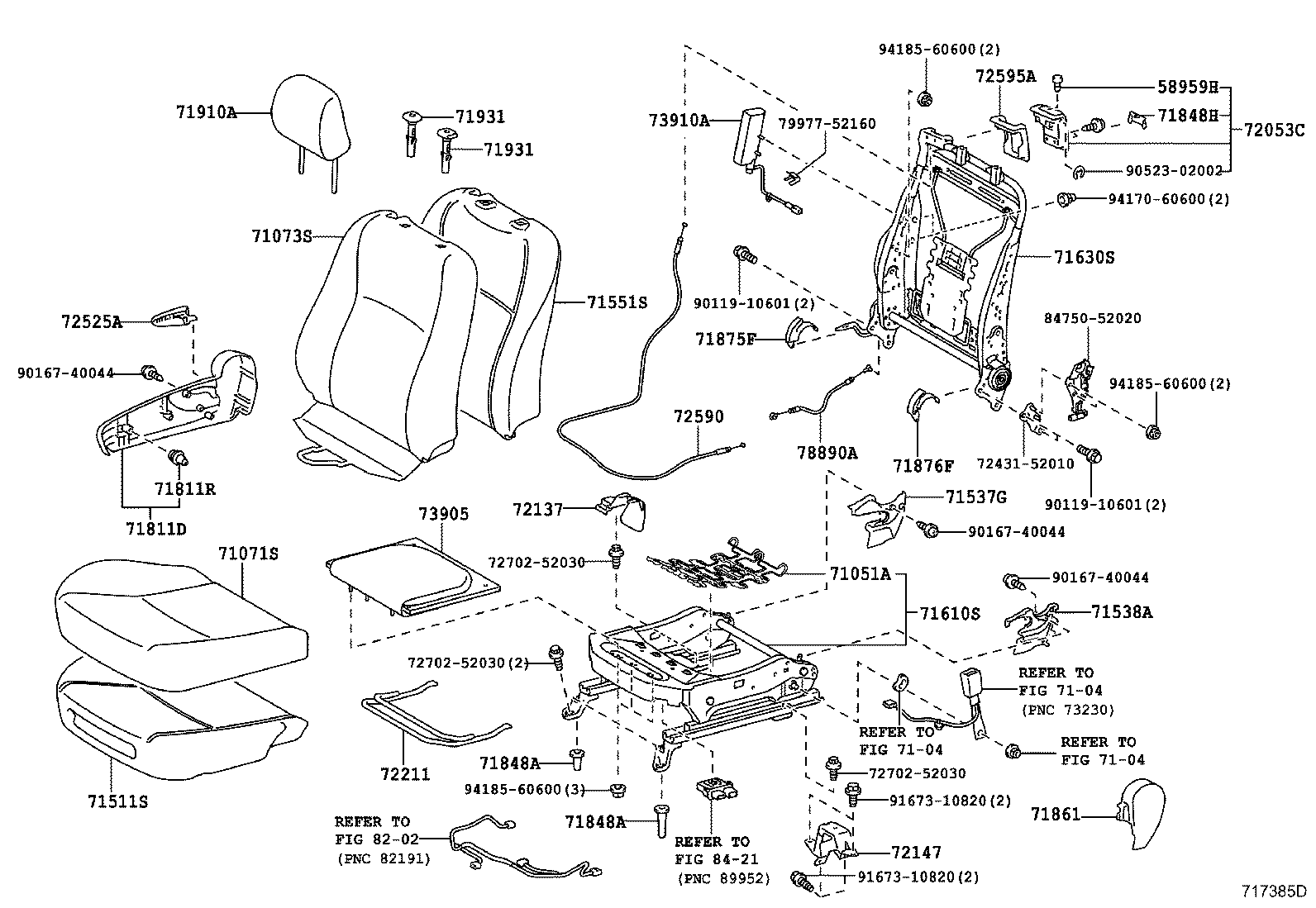 Asiento delantero y riel del asiento
