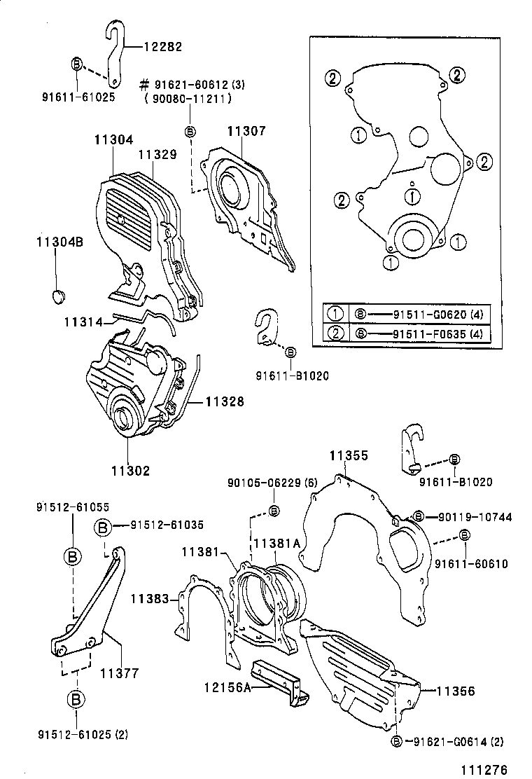 Timing Gear Cover & Rear End Plate