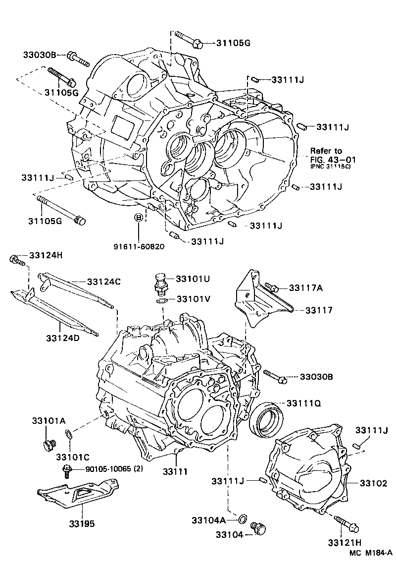 Clutch Housing + Transmission Case