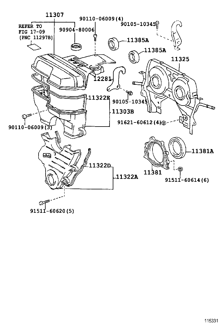 Timing Gear Cover & Rear End Plate