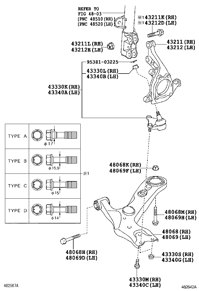 Front Axle Arm Steering Knuckle