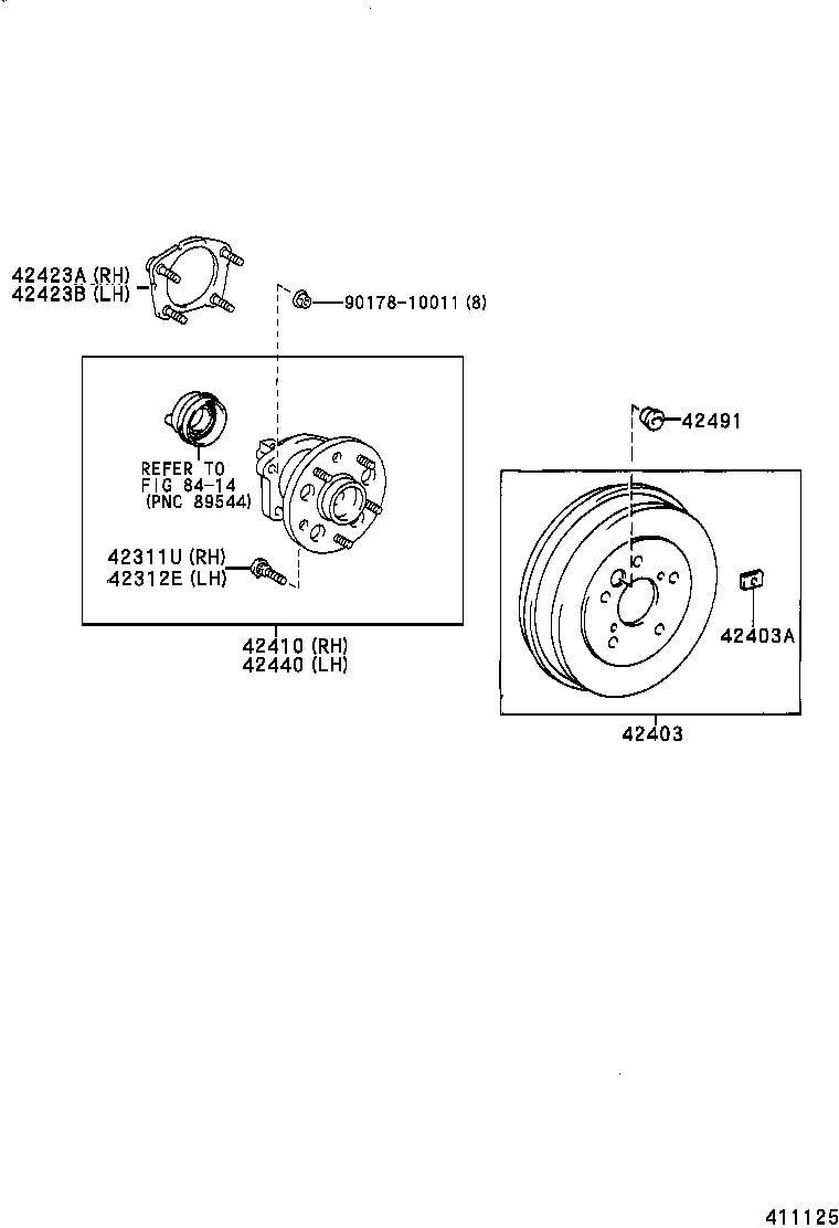 Rear Axle Shaft Hub