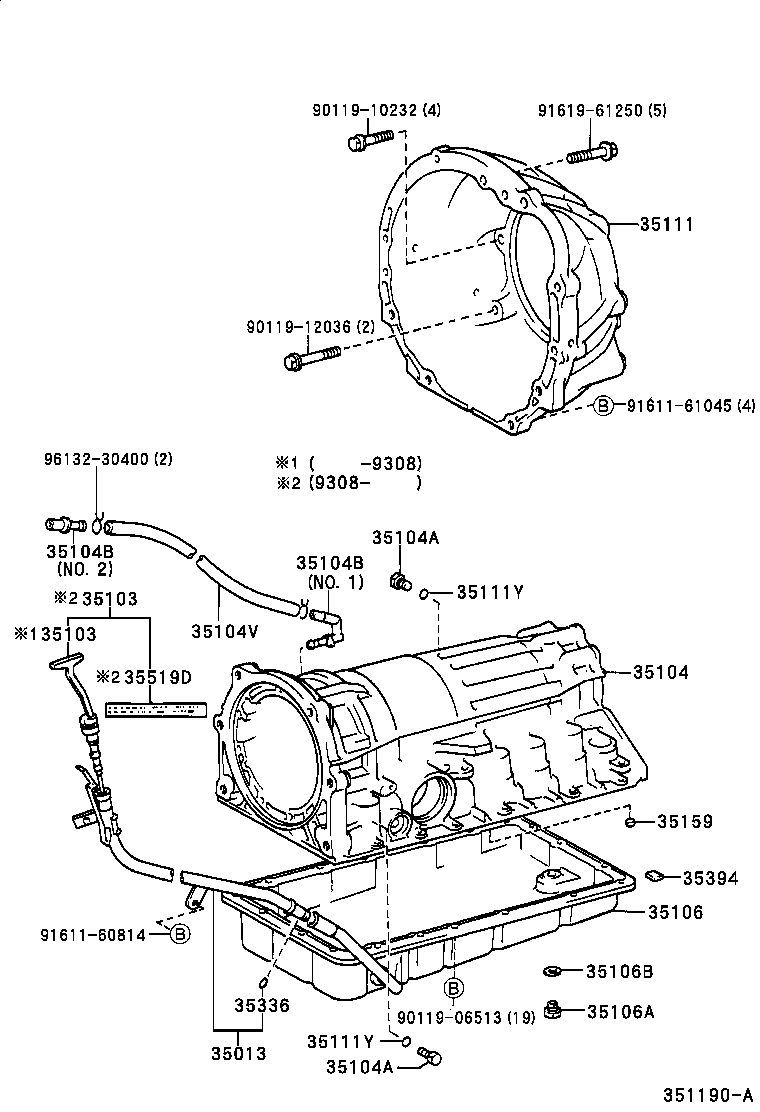 Transmission Case & Oil Pan