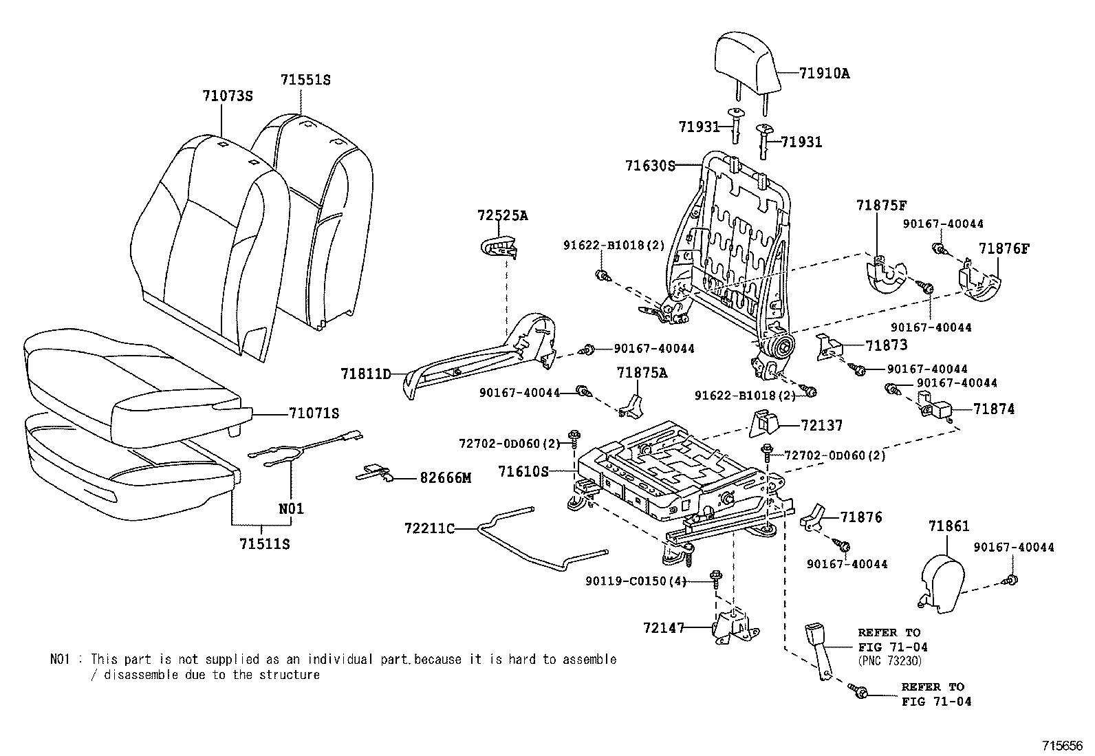 Front Seat & Seat Track