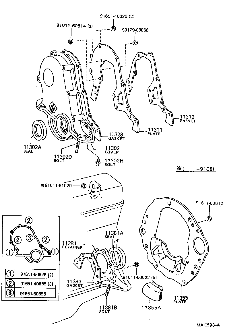 Timing Gear Cover & Rear End Plate