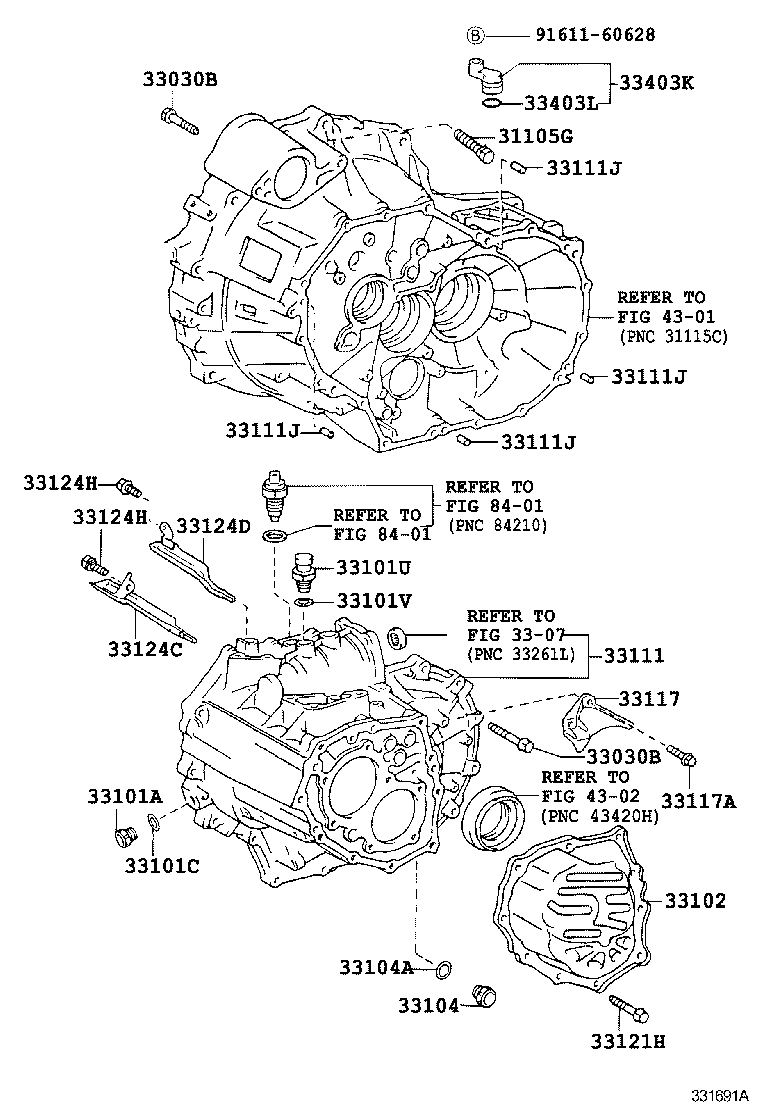 Clutch Housing + Transmission Case