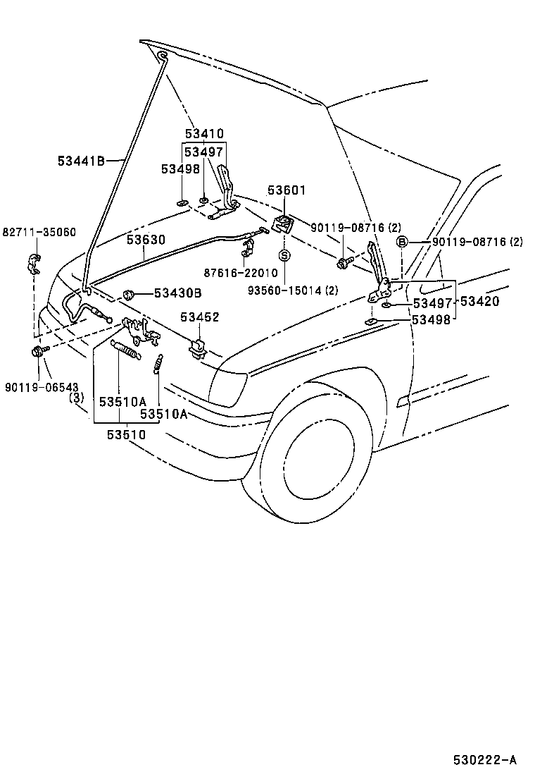 Hood Lock & Hinge