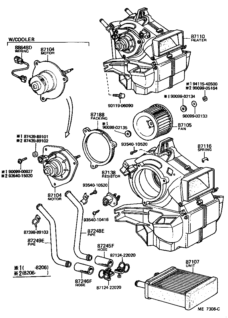 Heating Air Conditioning Heater Unit Blower