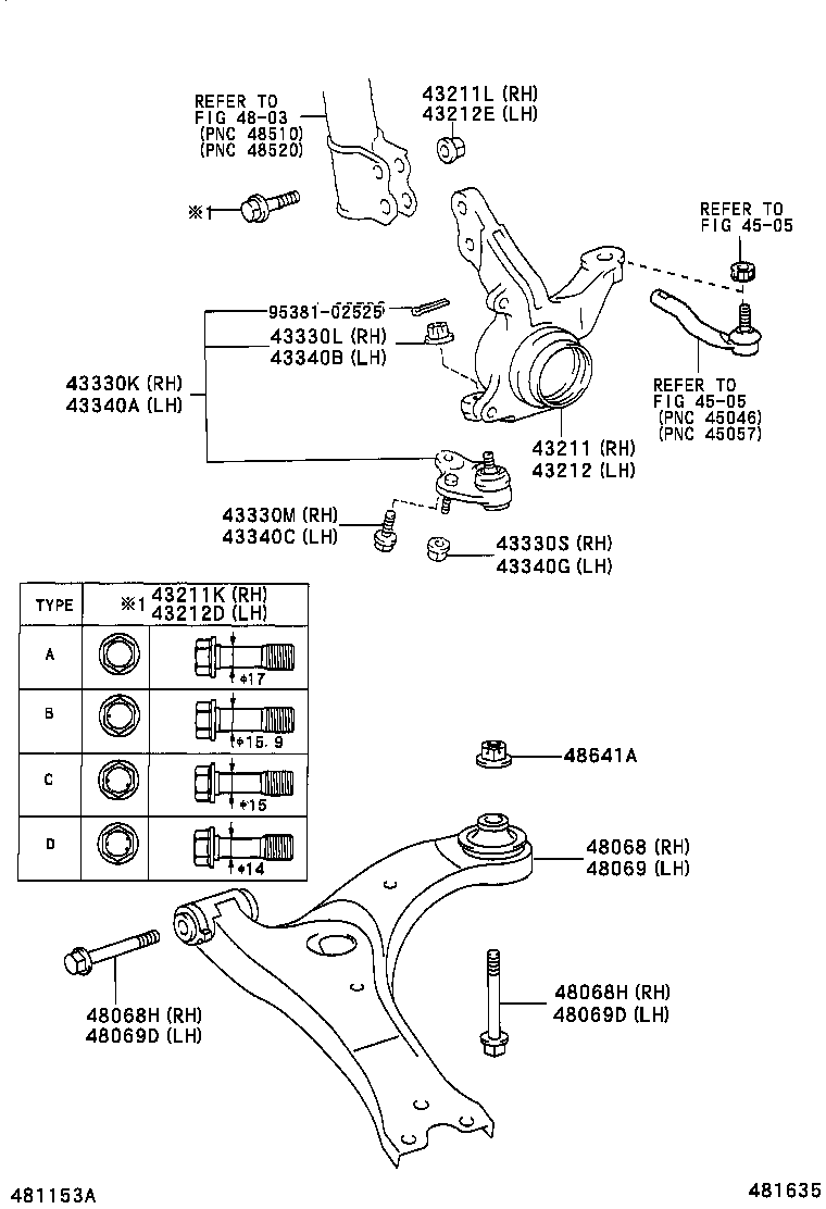 Front Axle Arm Steering Knuckle