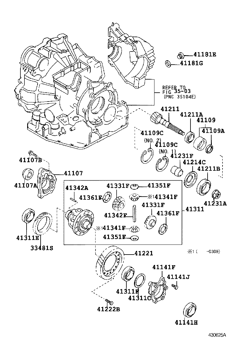 Front Axle Housing & Differential