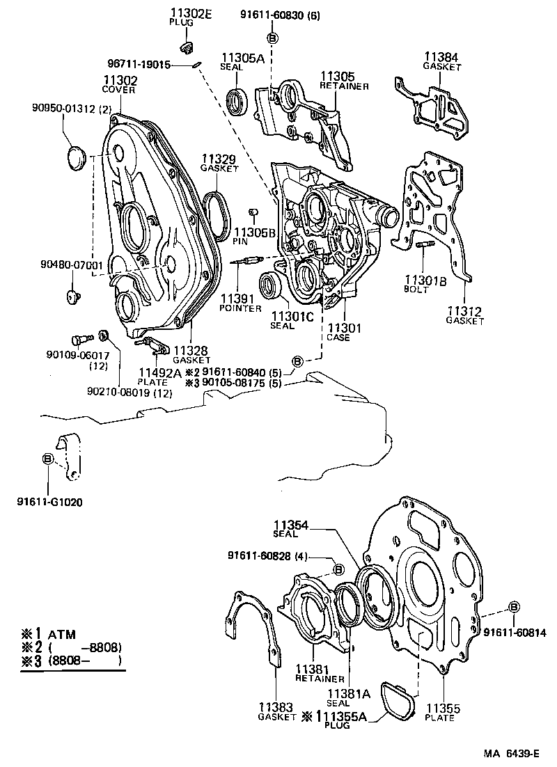 Timing Gear Cover & Rear End Plate