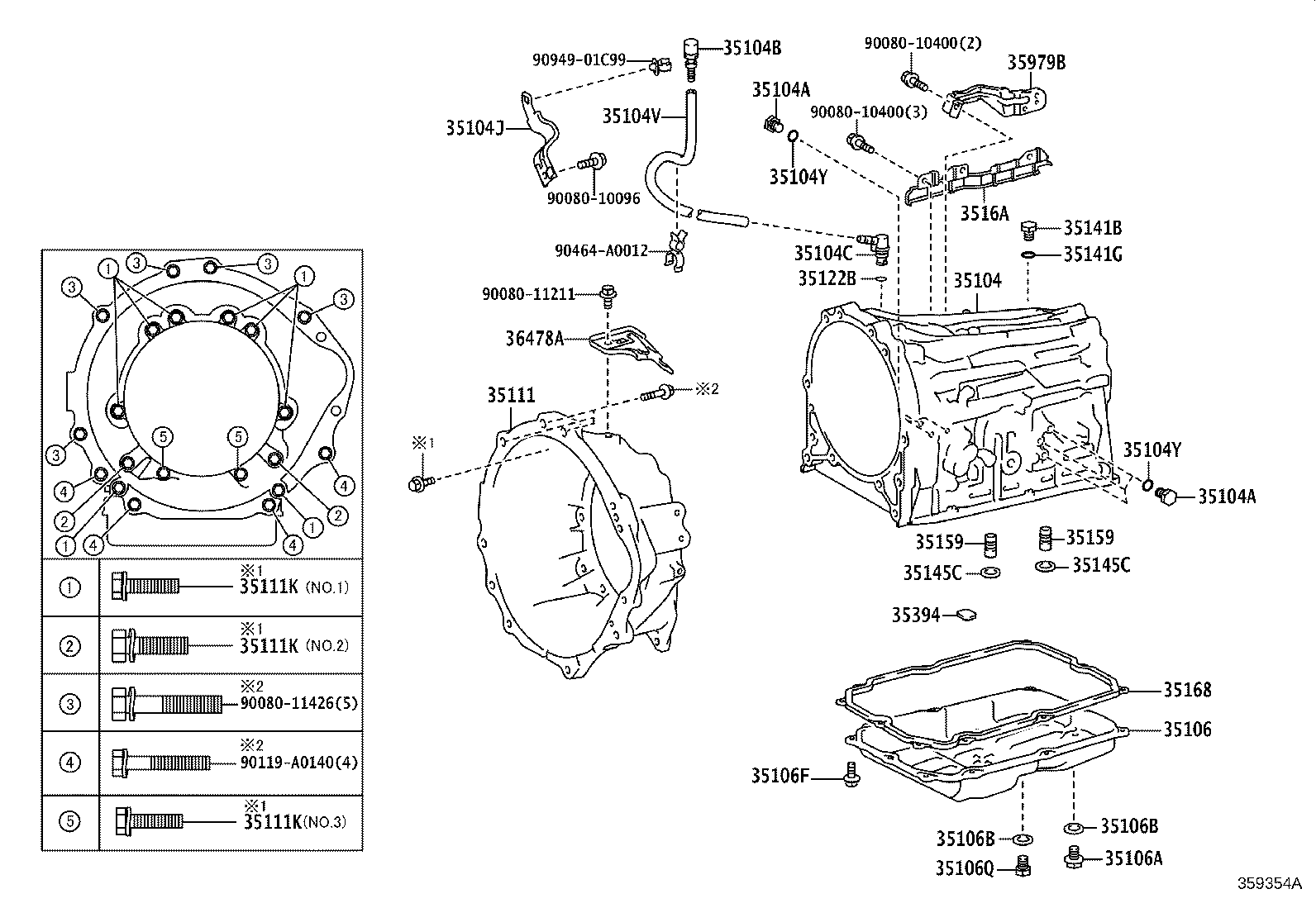 Transmission Case & Oil Pan