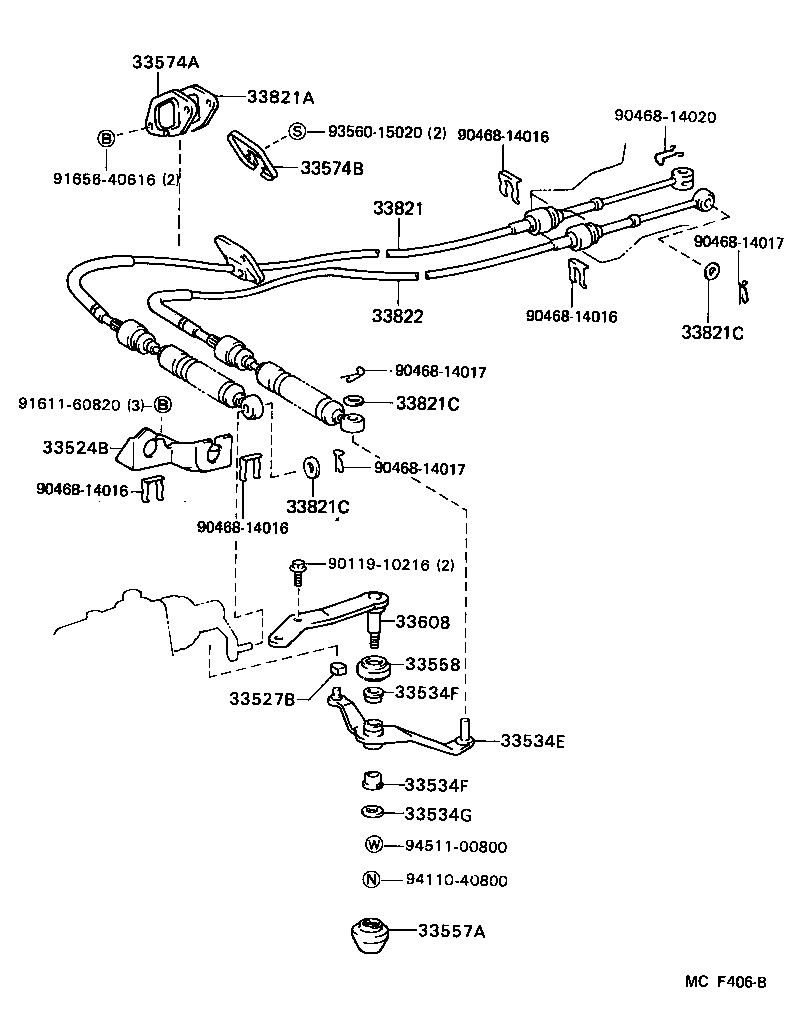 Shift Lever & Retainer