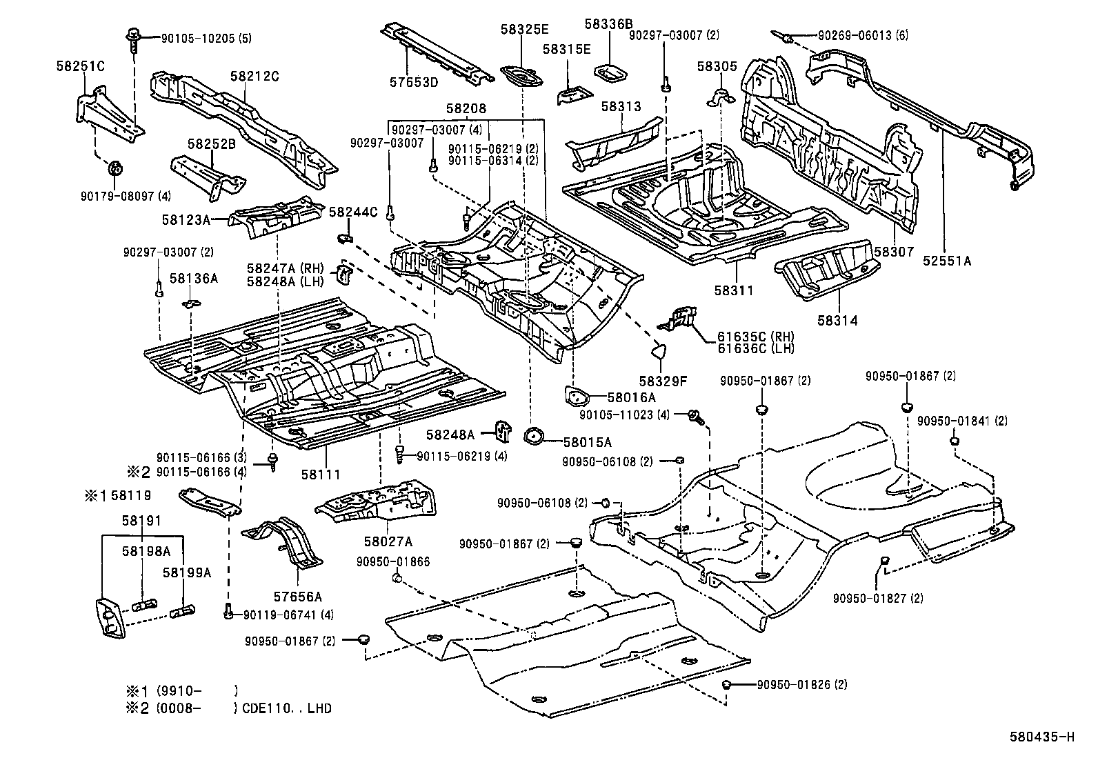 Floor Pan & Lower Back Panel