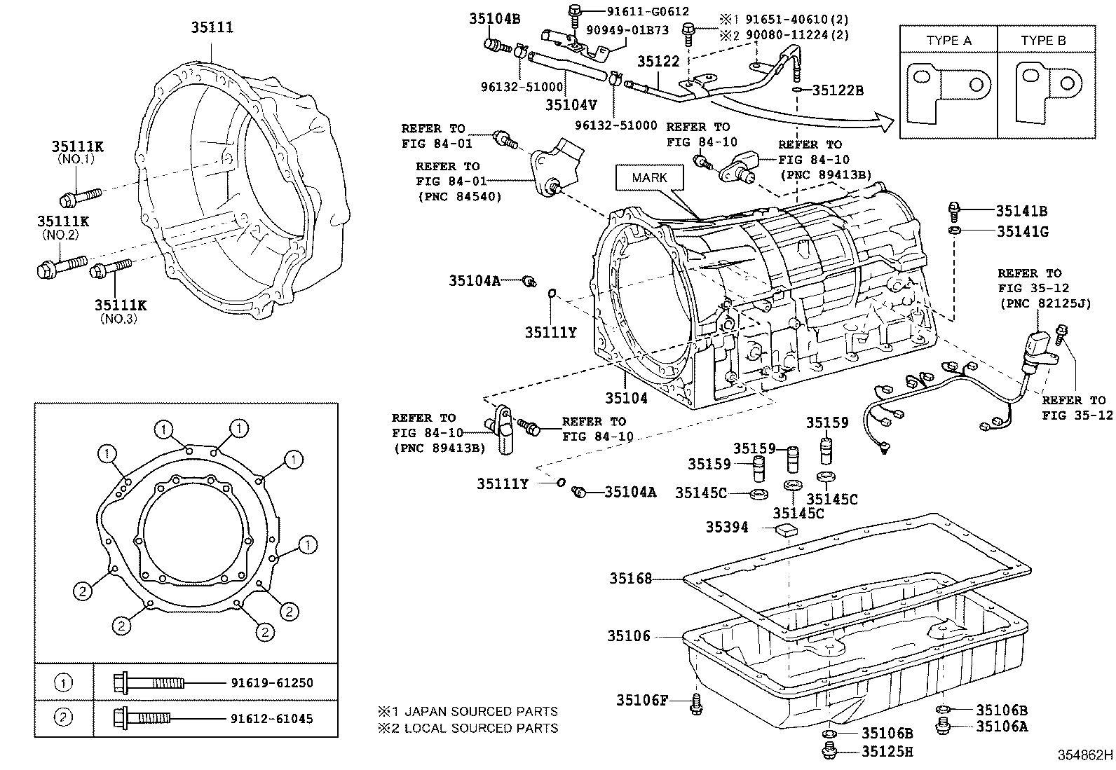 Transmission Case & Oil Pan