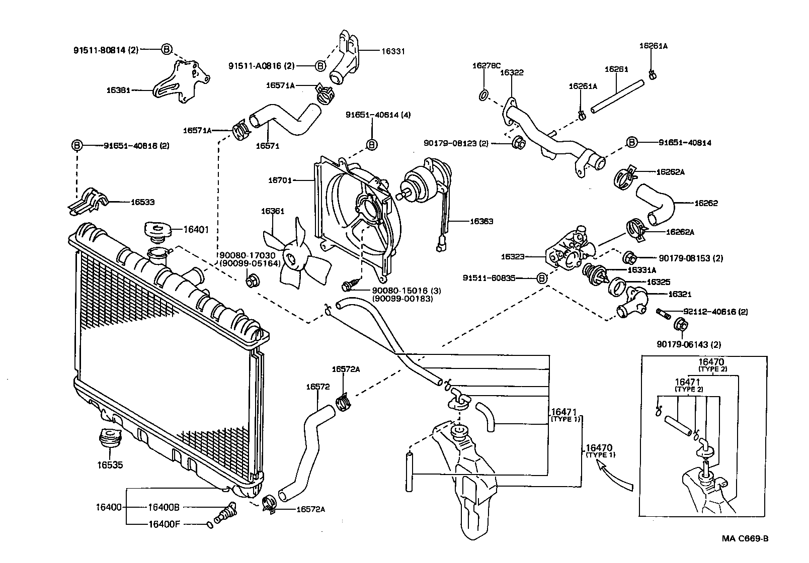 Radiator Water Outlet